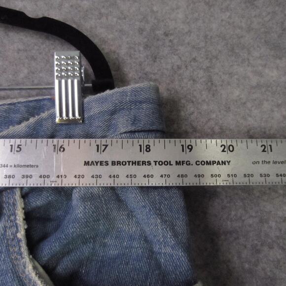 Tommy Hilfiger Jeans Womens 12 Blue Cowboy Fit Bootcut Button Fly Denim - Picture 10 of 13